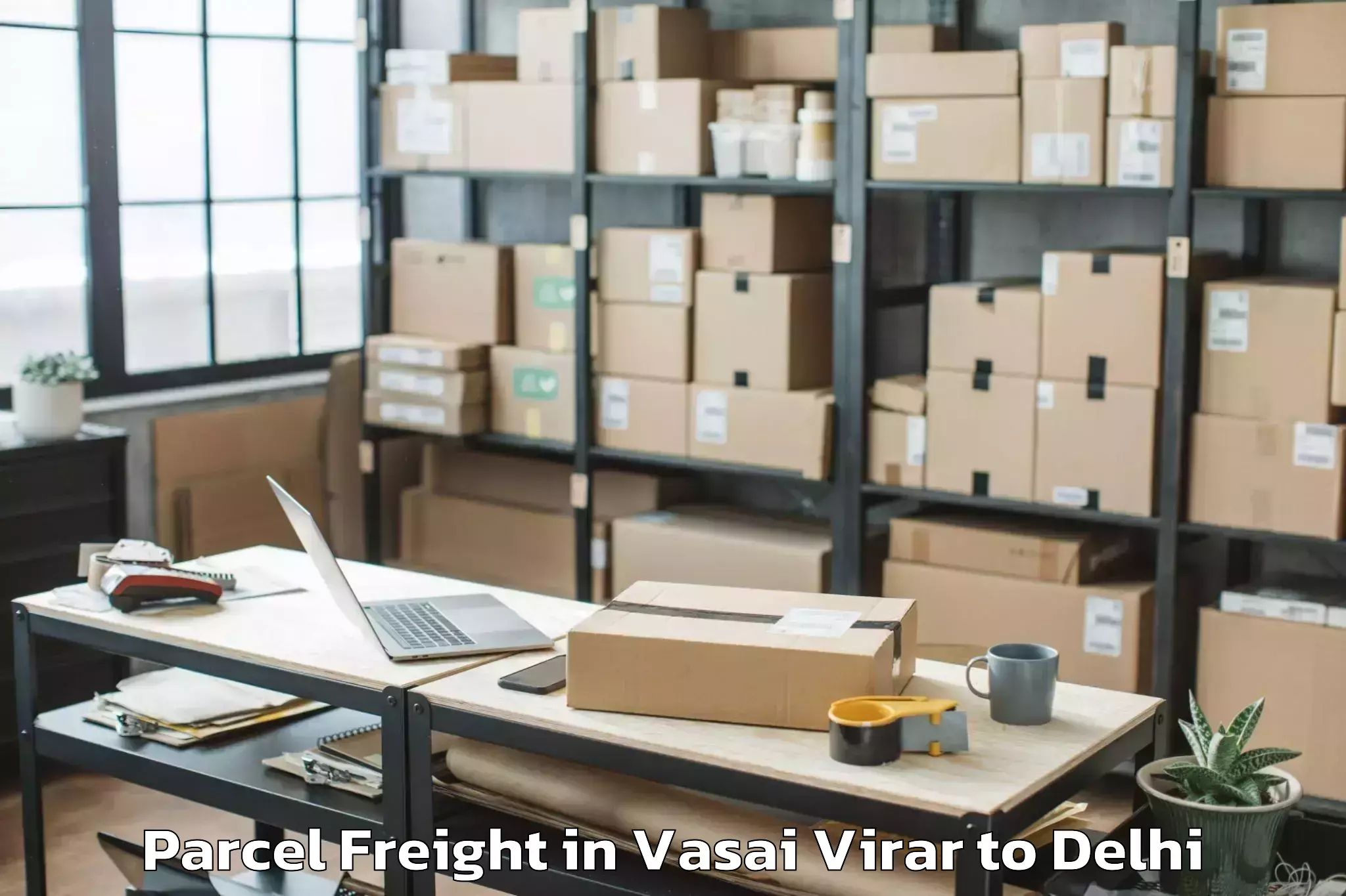 Book Vasai Virar to Vivek Vihar Parcel Freight